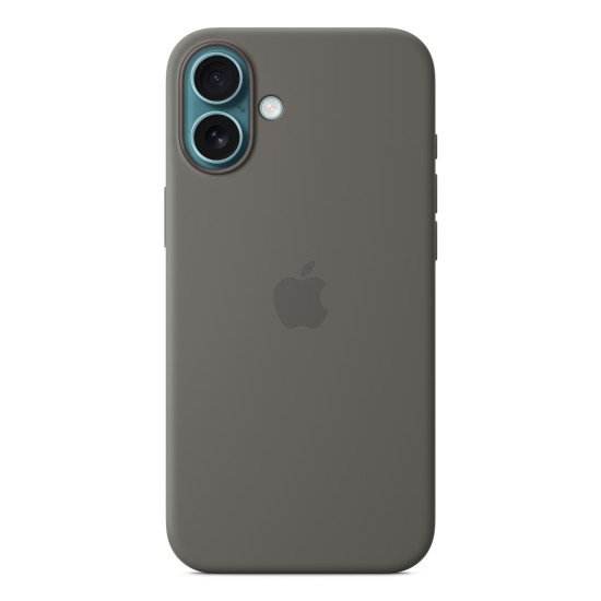 Apple Coque en silicone avec MagSafe pour iPhone 16 Plus - Gris minéral