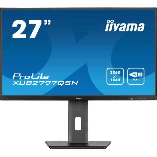 iiyama ProLite XUB2797QSN-B2 écran PC 68,6 cm (27") 2560 x 1440 pixels 2K Ultra HD LED Noir