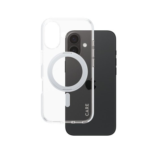 PanzerGlass CARE by PG SLV Kick/MagS iPhone16 6.1 coque de protection pour téléphones portables Housse Transparent