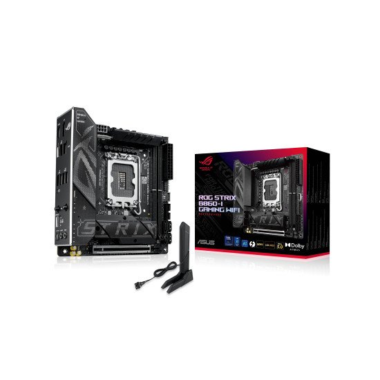 ASUS ROG STRIX B860-I GAMING WIFI Intel B860 LGA 1851 (Socket V1) mini ITX