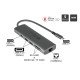 Alcasa HUB-C001A hub & concentrateur USB Type-C 5000 Mbit/s Anthracite