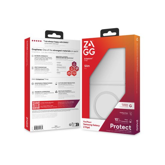 ZAGG Bridgetown Snap coque de protection pour téléphones portables 17 cm (6.7") Housse Transparent