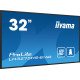 iiyama LH3275HS-B1AG affichage de messages Écran plat de signalisation numérique 81,3 cm (32") LCD Wifi 500 cd/m² Full HD Noir Intégré dans le processeur Android 11 24/7