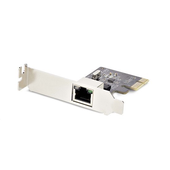 StarTech.com Carte Réseau PCIe Gigabit à 1 Port, Carte Réseau Profil Bas, Carte LAN PCI Express 10/100/1000Mbps, Realtek RTL8111H, Windows et Linux, Conforme TAA