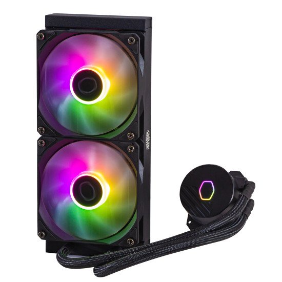 Cooler Master MasterLiquid 240L Core ARGB Processeur Kit de refroidissement du liquide 12 cm Noir