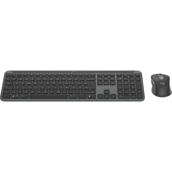 Logitech MK950 Signature for Business clavier Souris incluse Bureau RF sans fil + Bluetooth QWERTZ Allemand Graphite