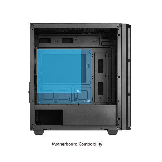 Chieftec AZ-01B-OP unité centrale Mini Tower Noir