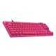 Logitech G PRO X TKL RAPID clavier Jouer USB AZERTY Français Rose