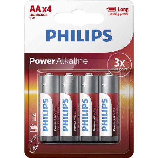 Philips Power Alkaline Batterie LR6P4B/10