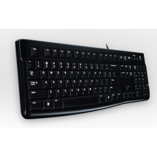 Logitech K120 Corded Keyboard clavier USB QWERTY Italien Noir