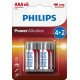 Philips Power Alkaline Batterie LR03P6BP/10